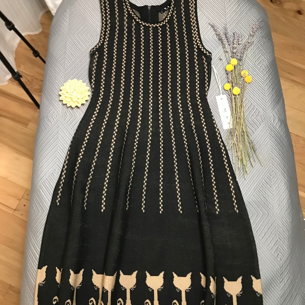 Modcloth cat sweater dress size S